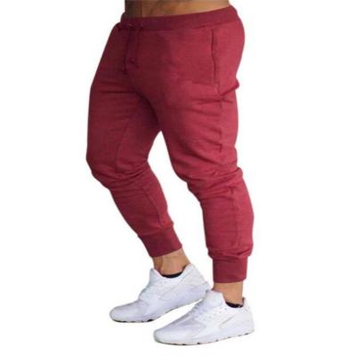 China Logo Mens Customized Breathable Brown Organic Cotton Pants Embroidered Sport Tracksuit Gym Fitness Hombre Sweatpants Pants Mens Joggers for sale