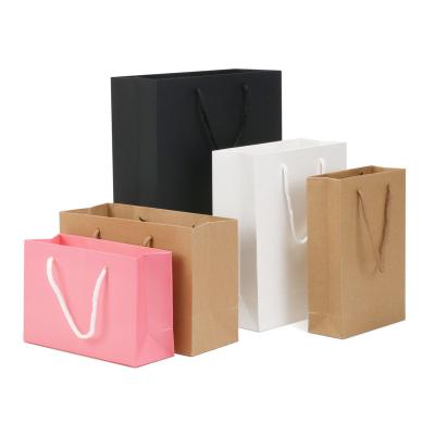 China Fashion Recyclable High Quality Custom Jewelry Kraft Paper Bag for sale