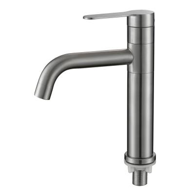 China OTHER 304 High Quality and Inexpensive 360 ​​Stainless Steel Single Handle Basin Faucet Single Handle Cold Basin Faucet for sale