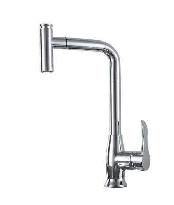 China Pull Out Spray High Quality Chrome Hot Clod Kitchen Faucets Pull Down Sprayer Water Sink Household Brass Kitchen Faucet for sale