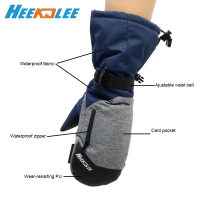 China NEW Designed Waterproof\Warm\Breathable\Comfortable Goat Skin Snowboard Rain Mitt With Adjustable Wrist Belt for sale