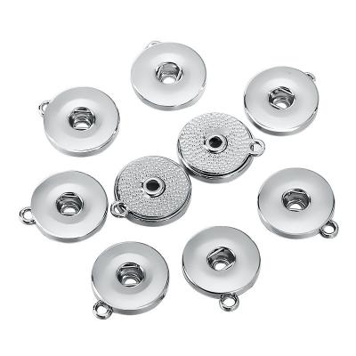 China Metal ALLOY Customized High Quality Alloy Snap Button Charms Pendants For Jewelry DIY Jewelry Snap Button Bracelet Necklace Making Accessories for sale