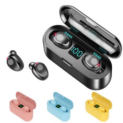 China Wholesale Best F9 Bloototh TWS MI BTS Earbuds Headphones Stereo Headsets Wholesale LED Digital Display Boat Gamer Sport Game Radio In Ear Cheap for sale