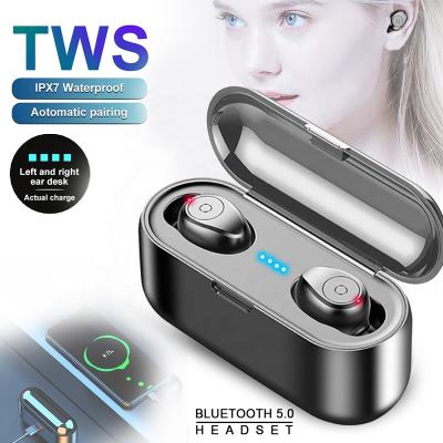 China In-Ear F9 F9-5c F9-5 TWS Earbuds Wireless Headset Earphone Call 5.0 Binaural Waterproof LED Digital Display 1500mah Power Bank Ipx7 True for sale