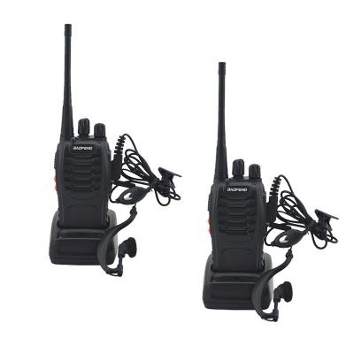 China 2pcs lot BF888S baofeng walkie talkie 888s UHF 400--470MHz 16Channel Portable Two Way Radio with headphones bf888s transceiver BF-888S for sale