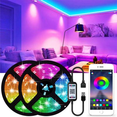 China 1M 2M 3M 4M 5M Back Light Backlight LED TV USB LANDSCAPE 5050 LED Lamp Strip RGB Ribbon 1M 2M 2M 3M 4M 5M Tuya LANDSCAPE 5050 LED Lamp Strip for Hisense TV 58