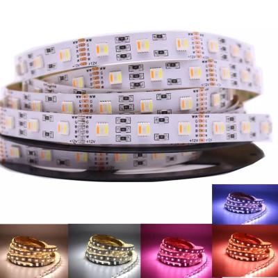 China LANDSCAPE DC 12V 24V 5 in 1 RGBCCT LED Strip Waterproof 5050 Flexible LED Light Lamp 30LEDs/m 60LEDs/m 96LEDs/m Strip LED Strip 5m for sale