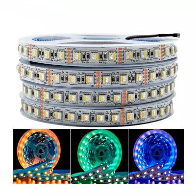 China LANDSCAPE 5m RGBW/RGBWW DC 12V 24V LED Strip 4 Color In 1 Chip 60Leds/m Flexible SMD 5050 LED Ribbon Light Waterproof for sale