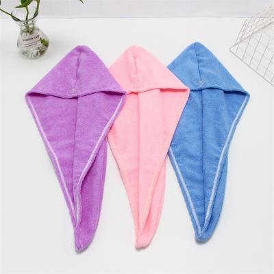 China Wholesale QUICK DRY Polyester Microfiber Dry Hair Cap Water Absorbency Spa Dry Hair Cap For Women Hair Wrap for sale