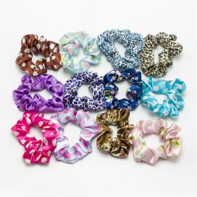 China Fashion Variety Colors Hair Scrunchies Satin Elastic Hair Bands Scrunchy Hair Ties Ropes Scrunchies For Women for sale