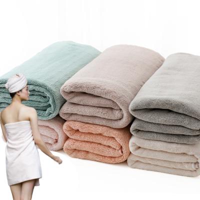 China Custom Logo Super Absorbent Cute Bath Towel QUICK DRY Women Bath Wearable Soft Skirted Towel For Bathroom for sale