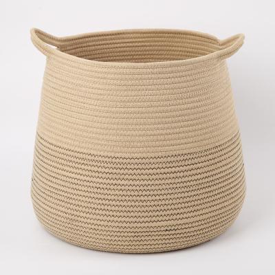 China Traditional Cotton Rope Basket Rope Basket Toy Baskets For Kids for sale