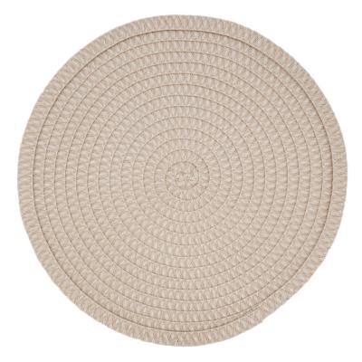 China Washable Round Washable Place Mats for Placemats Dining Table Woven Easy Clean Non Slip Heat Resistant Place Mats for sale