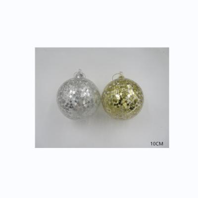 China Transparent Christmas ornament glass ball Christmas balls ornament Christmas balls holiday decoration for sale