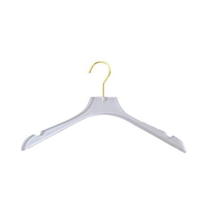 China Plastic Clear Hanger Logo Luxury Coat Hanger Non-Slip Morden Luxury Cheap Wholesale Custom Clothes Hangers for sale