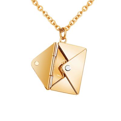 China FASHIONABLE Wholesale Letter Wrap Love Jewelry Women Fashion Necklace Stainless Steel Pendant Chain Necklace For Women for sale