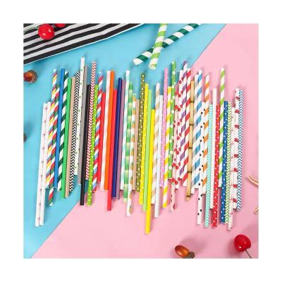 China Recycled Materials Paper Packaging Disposable Drink Packaging Straws High Quality Biodegradable Straws for sale