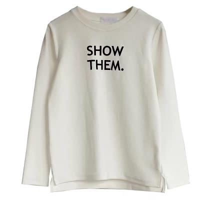 China Custom anti-pilling screen printing casual long sleeve sweatshirt t-shirt for women with thicken for sale