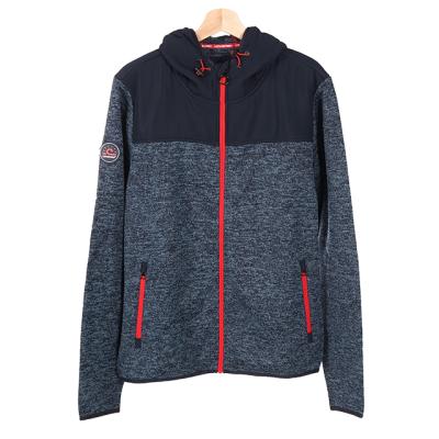 China Wholesale Hybrid Winter Sport Hoodie Jacket Blend Navy Luxury Polyester Windproof Zipper Windproof Wear Up Custom Hoodies for sale