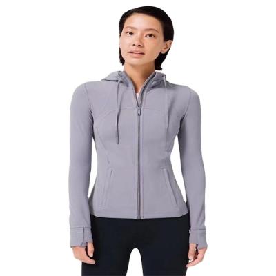 China China Manufacturer Wholesale Custom Hoodie Sportswear Breathable Jacket Long Sleeve Yoga Tops for sale