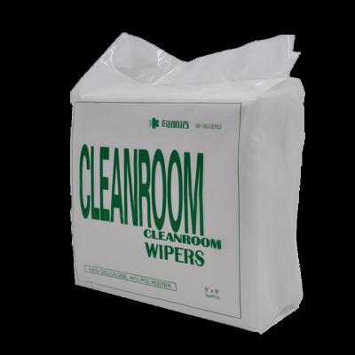 China Stocked 9 X 9Inch 0609 Absorbent Lint Free Industrial Cleaning Disposable Non Woven Cleanroom Wipes for sale