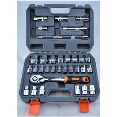 China DIY Tool Kit Repair Socket Wrench Set Car Repair SOLUDE 32pcs Socket Set Combination CrV Tool for sale