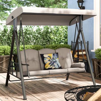 China 2023 Modern Outdoor Hot Selling Solid Wood Frame Scenic Stain Swing Furniture With High Quality Hardware Accessories for sale