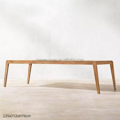 China Modern Outdoor Wood Table Garden Weathered Teak Dining Tables Wood Dining Table for sale