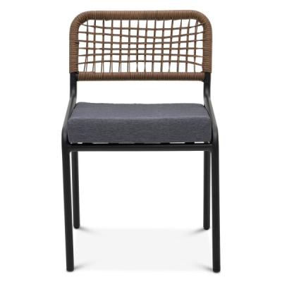 China 2023 Modern Outdoor Furniture Hot Sale Modern Design Guangdong Factory Directly Sell Iron Frame Garden Chair for sale