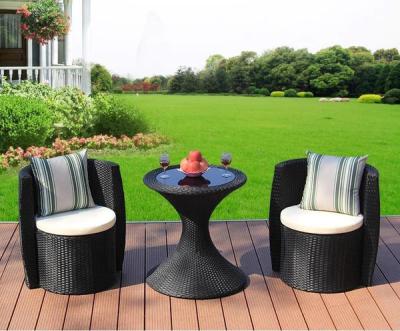 China 2023 Foshan Modern Factory Series Outdoor Garden Furniture Terrace with Metal Frame Indoor Rattan Coffee Table Set for sale