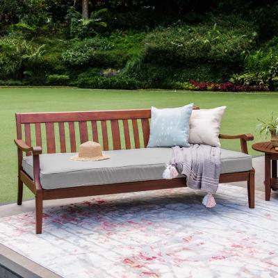 China 2023 Modern New Outdoor Furniture Garden Style Factory Directly Sold Solid Wood Frame Bed for sale