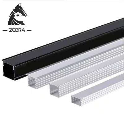 China Heatsink China LED strip aluminum led profile for 5050 5730 LED transom light led bar channel housing aluminum withcover end cap for sale