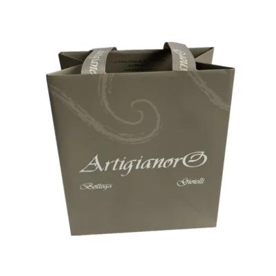 China Paper Bag Disposable Plain Brown Paper Bags With Handles And Logo Paper Gift Bag Custom Logo for sale