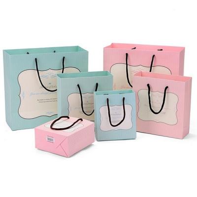 China Korea disposable high quality fancy handmade style gift paper bag creative wholesale for sale