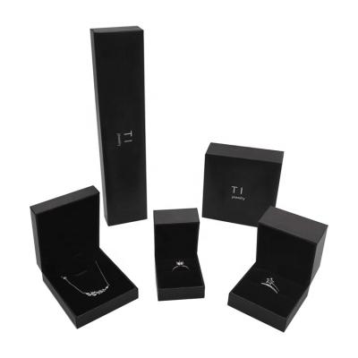 China Handmade Packaging Black Boxes For Box Jewelry Printing Paper Gift Set for sale