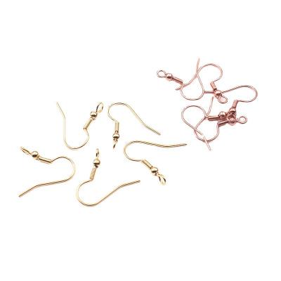 China Jewelry Wholesale Stainless Steel Ear Wire Fishhooks Fialloy Earring Hooks Nickel Free For Jewelry Making Jewelry Findings for sale