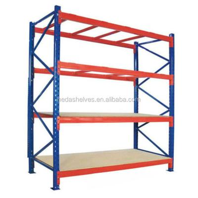 China Factory Price Corrosion Protection Steel Slotted Angle Brackets Long Spanning Warehouse Storage Rack Shelves for sale