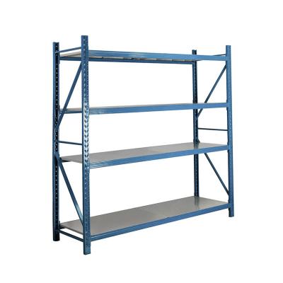 China Corrosion protection light duty metal storage shelving racks/goods shelf/cheap warehouse metal storage rack for sale