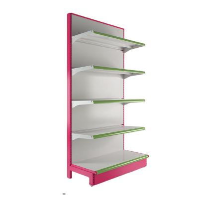 China Double Sided Retail Used To Market Gondola Supermarket Retail Steel Shelving Customizable Shelves for sale