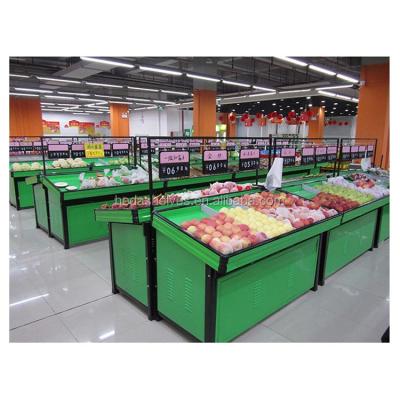 China Supermarket fruit and vegetable storage single-sided shelves fruit rack rack for sale