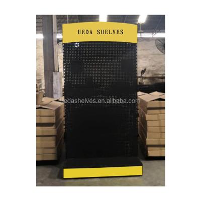 China Shop Guangdong Tool Shop Gondola Hardware Shop Display Pegboard Metal Display Stand for sale