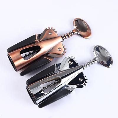 China Viable Cork Screw Heavy Duty Wing Corkscrew Hot Selling Wine Opener 300G Silver Corkscrew With Wings for sale