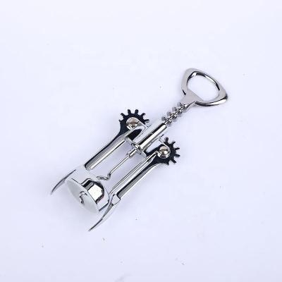 China Multifunctional Zinc Alloy Wing Corkscrew Wing Wine Opener For Gift Premium Strong Elegant Viable for sale