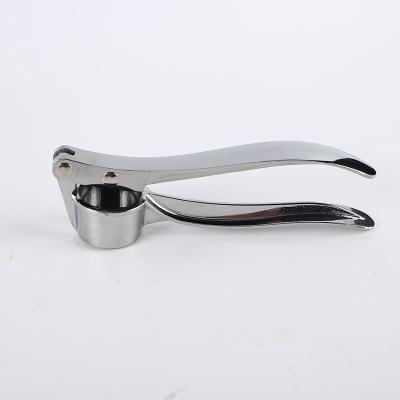 China Kitchen Viable Multifunctional Zinc Alloy Tool Garlic Press Garlic Press Household Handheld Garlic Meat Grinder for sale