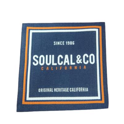 China Sustainable Clothing Labels Custom Embroidery Serta How To Read Mattress Shirt Labels Woven Satin Label for sale