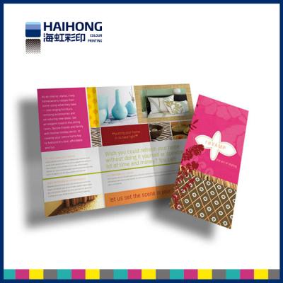 Chine La publicité professionnelle a plié des services d'impression de brochure avec 4c, &W de B, couleur de Pantone à vendre