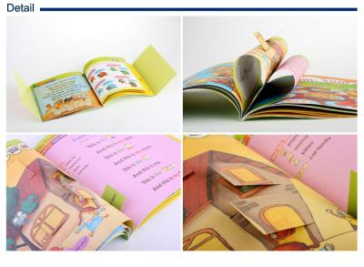 China Square format DIY childrens book printing / die cutting designs and movable stickers for sale