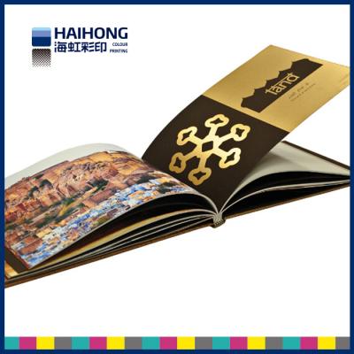 China Environmental Hardcover Book Printing with silk ribbon , professional photography book printing for sale