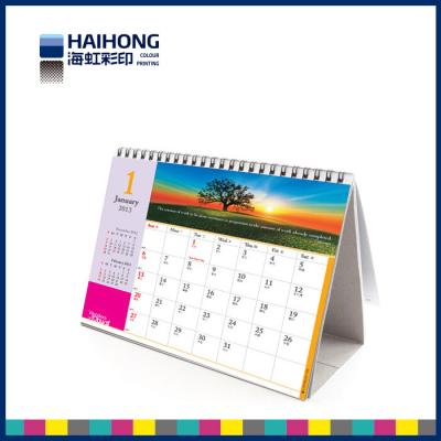 Chine Service d'impression adapté aux besoins du client de calendrier de table/quotidiennement de bureau, support de conseil de gris de 2.5mm à vendre