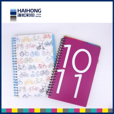 China Colorful A5 , A4 or custom spiral notebook printing  for school students for sale